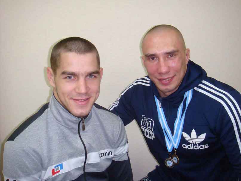 Чемпионы мира по панкратиону Данила Кузьмин и Сергей Калинин